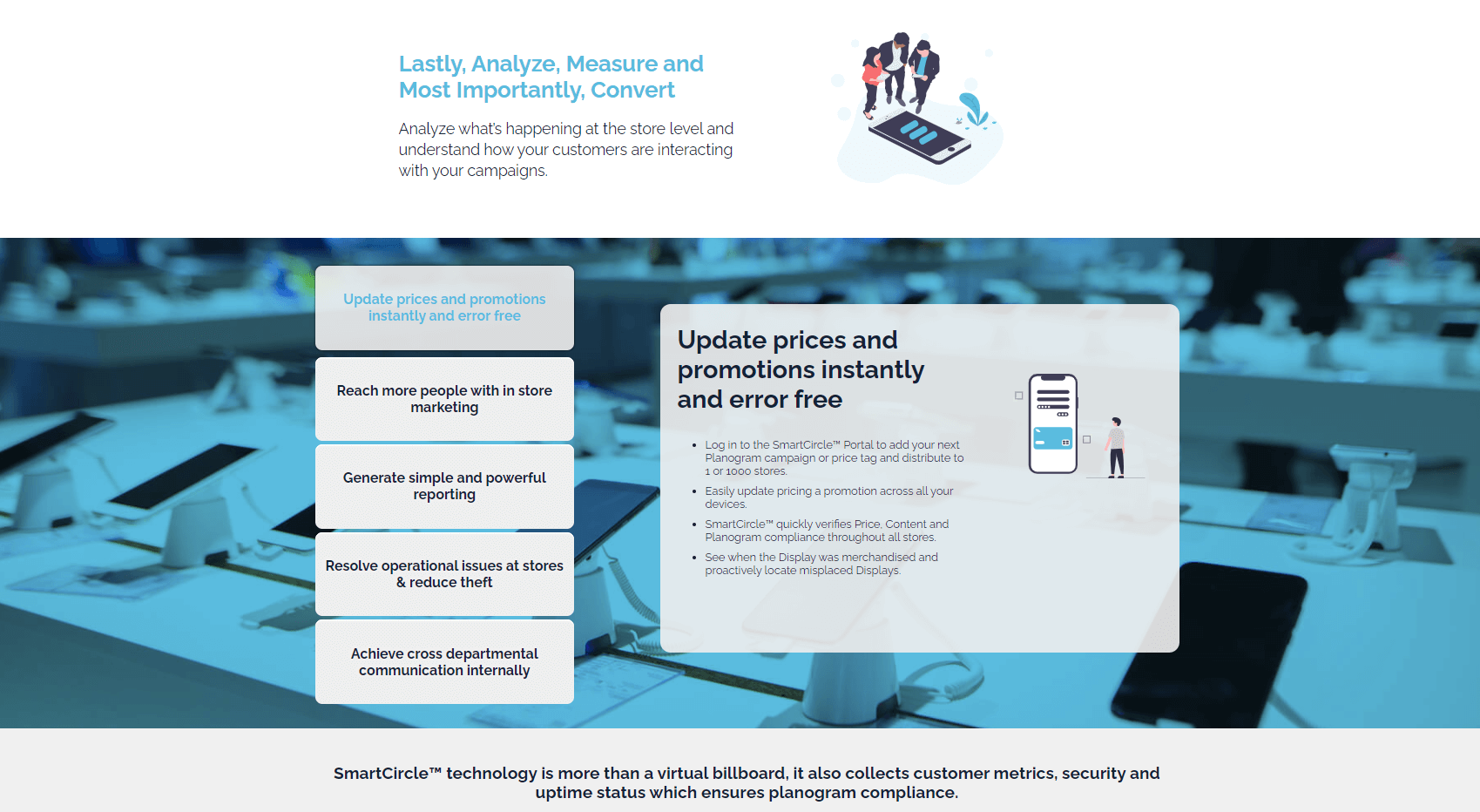 Screenshot of SensorMedia website how it works page