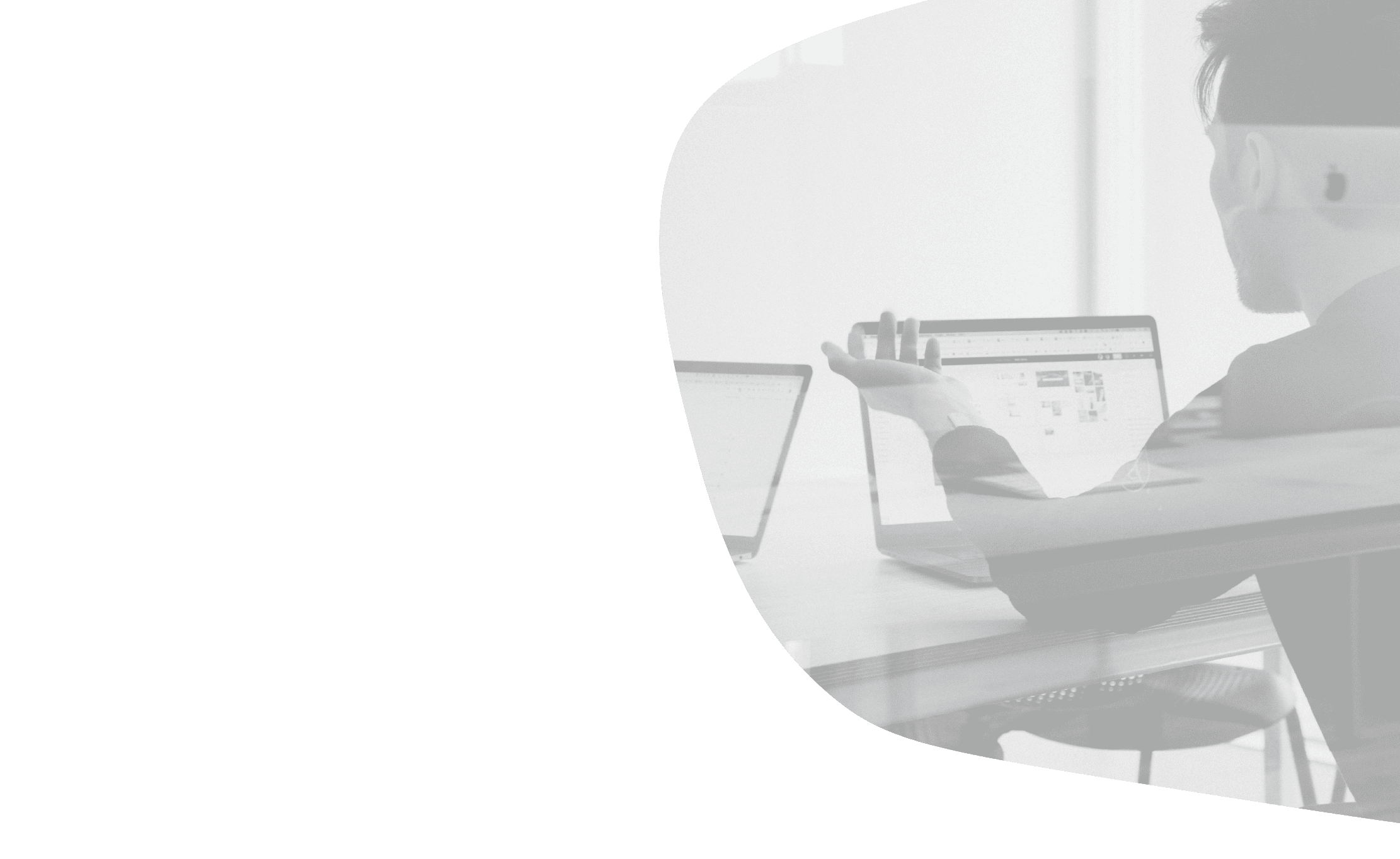 Website developer using a laptop